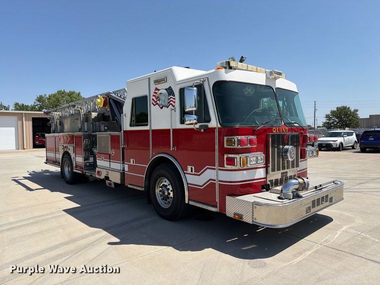 image for item ET4108 2011 Sutphen SL75 ladder fire truck