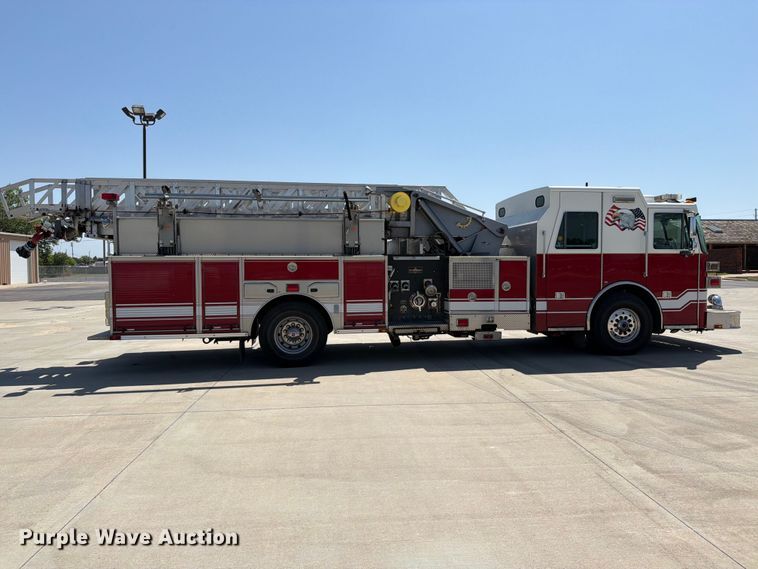 image for item ET4108 2011 Sutphen SL75 ladder fire truck