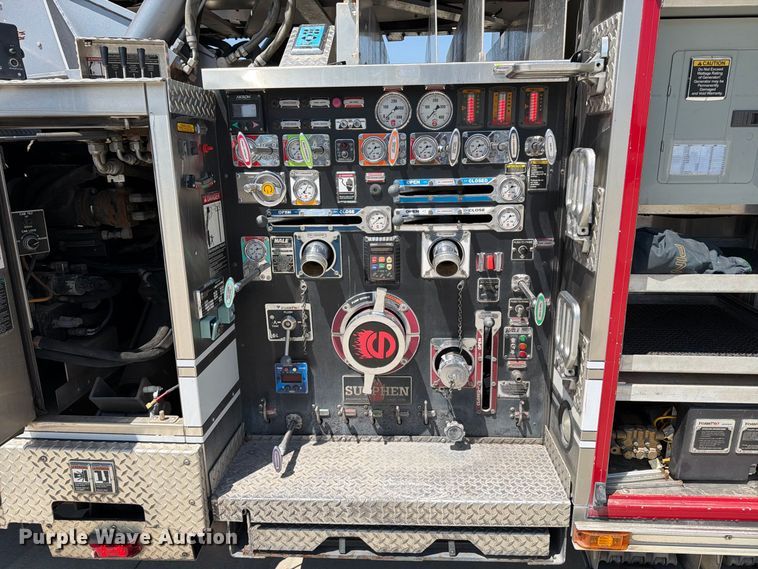 image for item ET4108 2011 Sutphen SL75 ladder fire truck