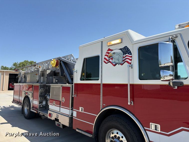 image for item ET4108 2011 Sutphen SL75 ladder fire truck