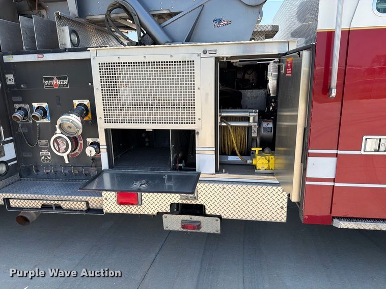 image for item ET4108 2011 Sutphen SL75 ladder fire truck