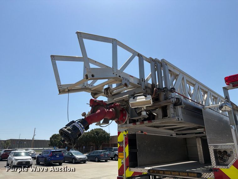 image for item ET4108 2011 Sutphen SL75 ladder fire truck