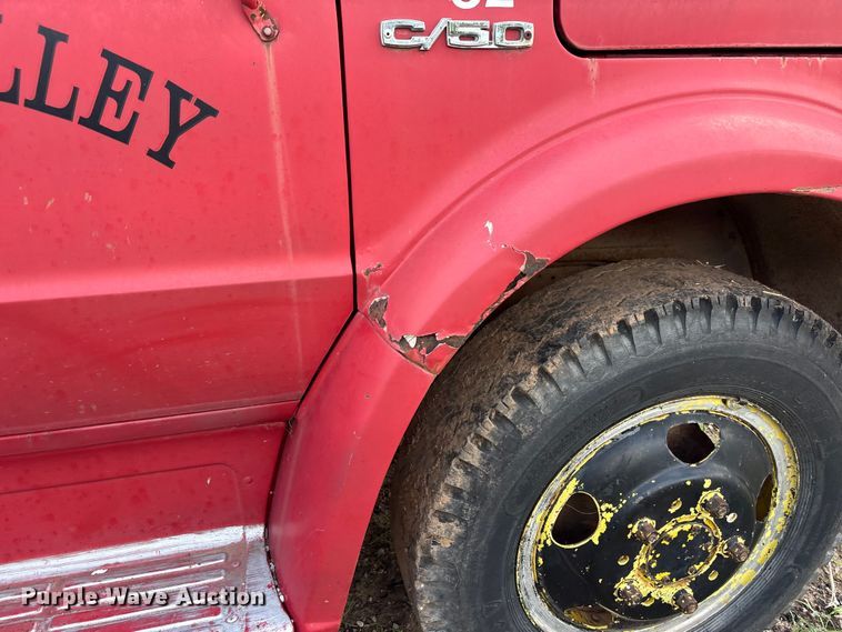 image for item ET6492 1968 Chevrolet C50 pumper fire truck