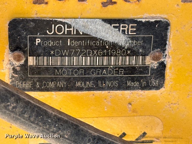 image for item EW4109 2007 John Deere 772D motor grader