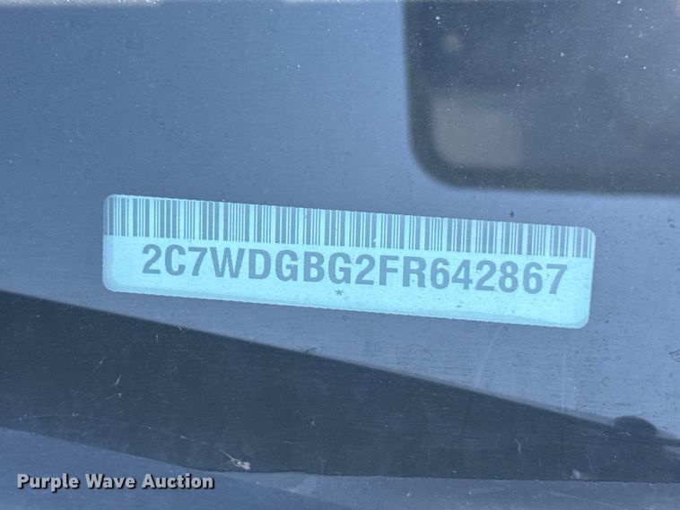 image for item EW4980 2015 Dodge Grand Caravan handicap accessible van