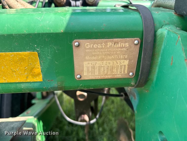 image for item EW4985 2009 Great Plains 1006NT-1575 no-till grain drill