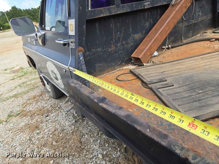 image for item EW8496 1980 GMC Sierra 35 Camper Special flatbed pickup truck