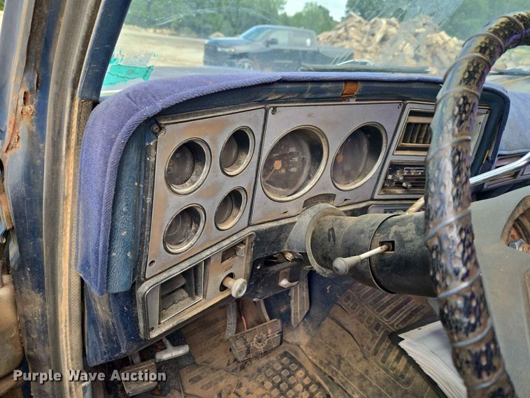 image for item EW8496 1980 GMC Sierra 35 Camper Special flatbed pickup truck