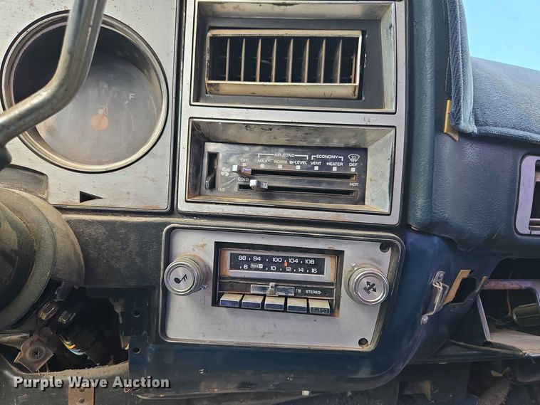 image for item EW8496 1980 GMC Sierra 35 Camper Special flatbed pickup truck