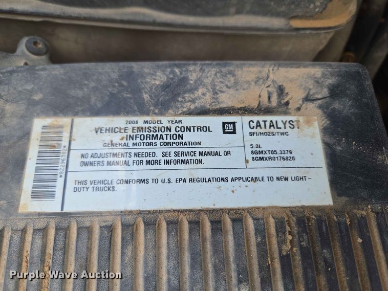 image for item EW8499 2008 Chevrolet Silverado 1500 Ext. Cab pickup truck