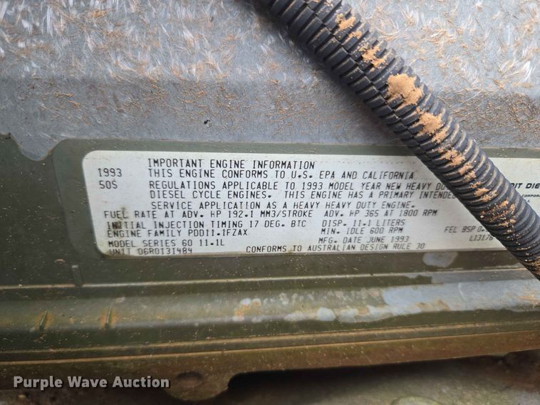 image for item EW8504 1994 International 9400 semi truck