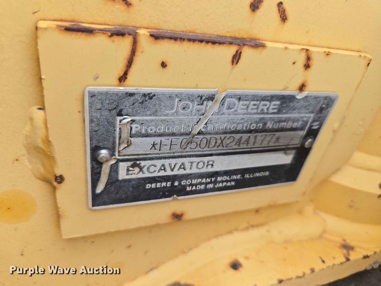 image for item EW8505 2005 John Deere 50D mini excavator