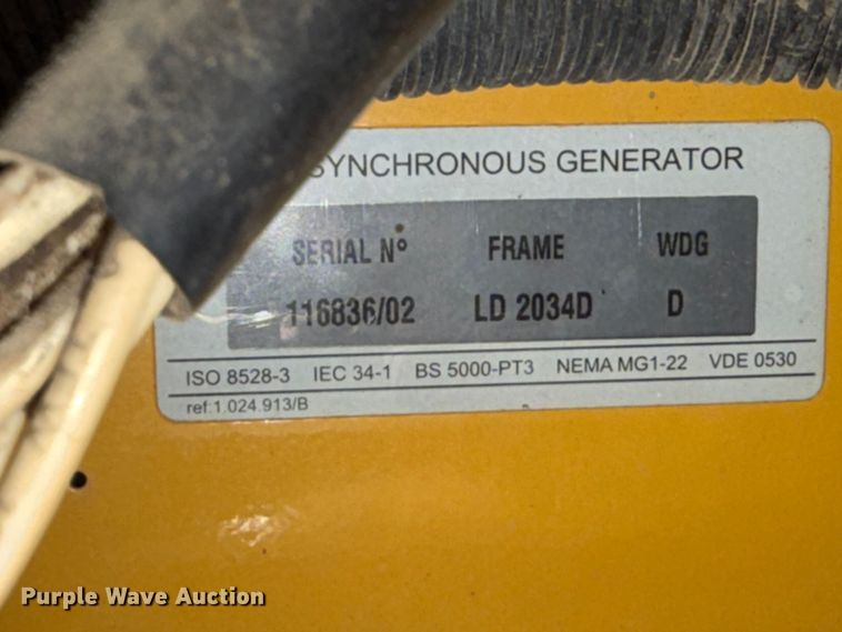 image for item EX2519 2000 Caterpillar XQ30 generator