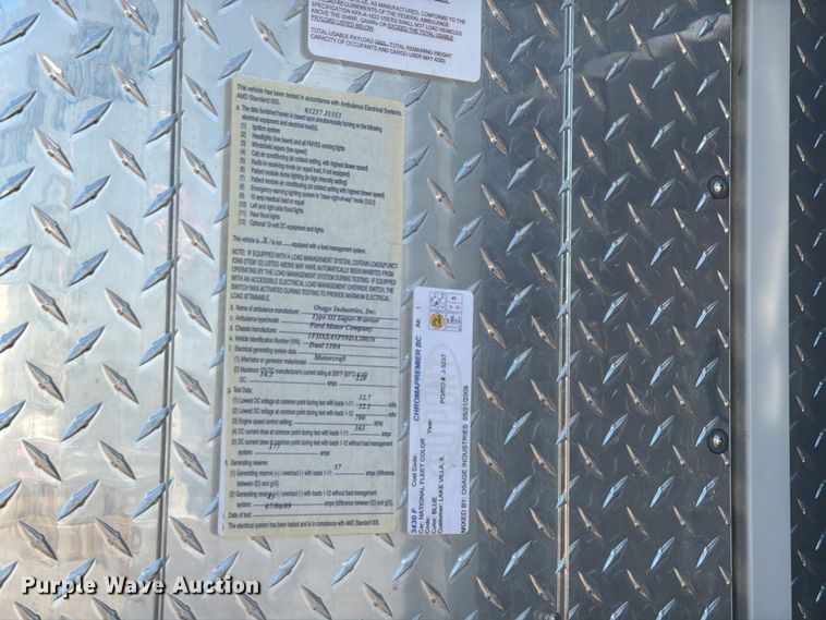 image for item EX4577 2009 Ford E450 Super Duty ambulance