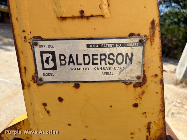 image for item FB5779 Balderson BLS110 motor grader attach