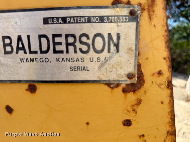 image for item FB5779 Balderson BLS110 motor grader attach