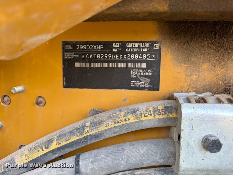 image for item FB5783 2016 Caterpillar 299D2 XHP tracked skid steer loader