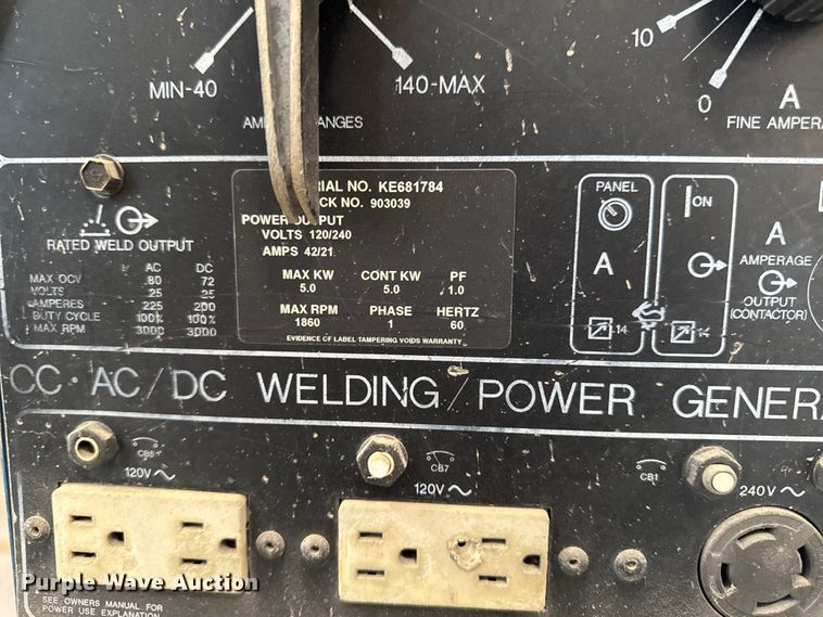 image for item FB5798 Miller Legend welder/generator