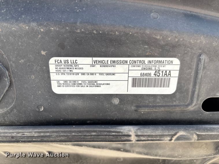 image for item FC1886 2019 Dodge Charger Police 