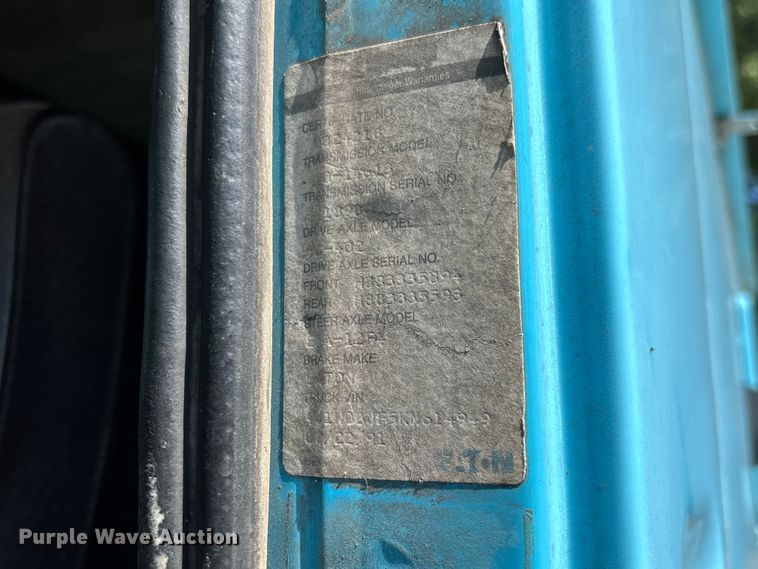 image for item FC1888 1989 White GMC WIA semi truck