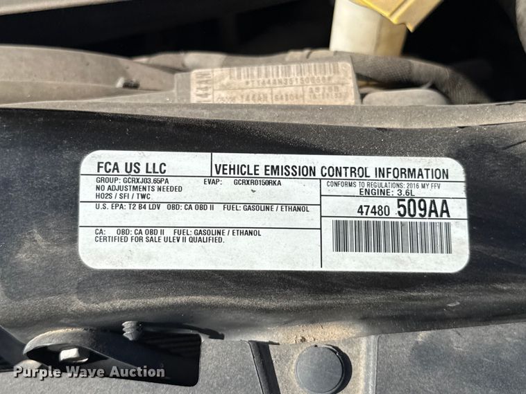 image for item FC4025 2016 Dodge Grand Caravan handicap accessible van