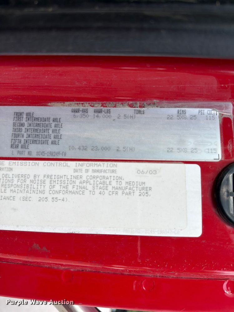 image for item FH6279 2004 Sterling Acterra hook lift truck