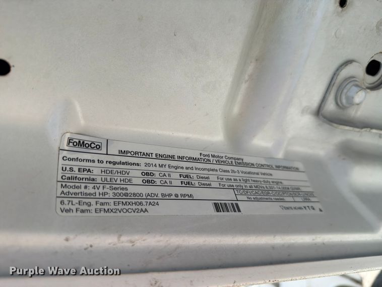 image for item FH6281 2014 Ford F350 Super Duty flatbed pickup truck