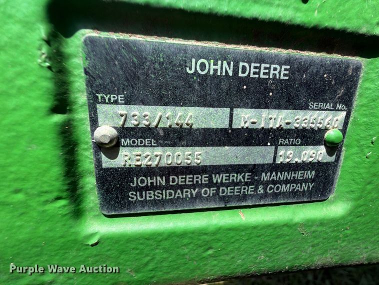 image for item FK5026 2010 John Deere 6115D MFWD tractor