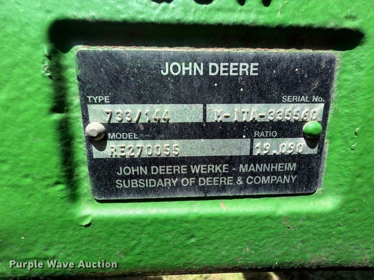 image for item FK5026 2010 John Deere 6115D MFWD tractor