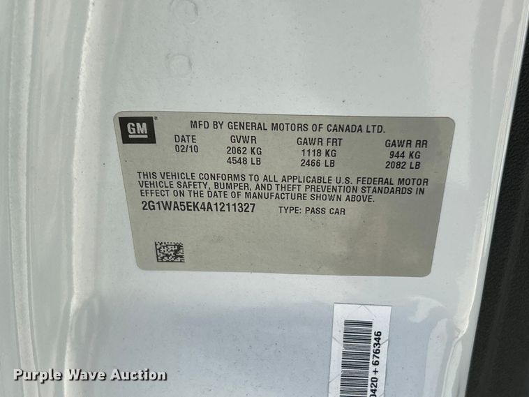 image for item FT6027 2010 Chevrolet Impala 