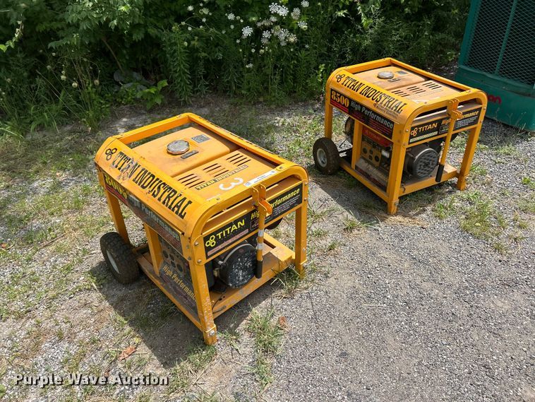 image for item FT6063 (2) Titan 8500 generators