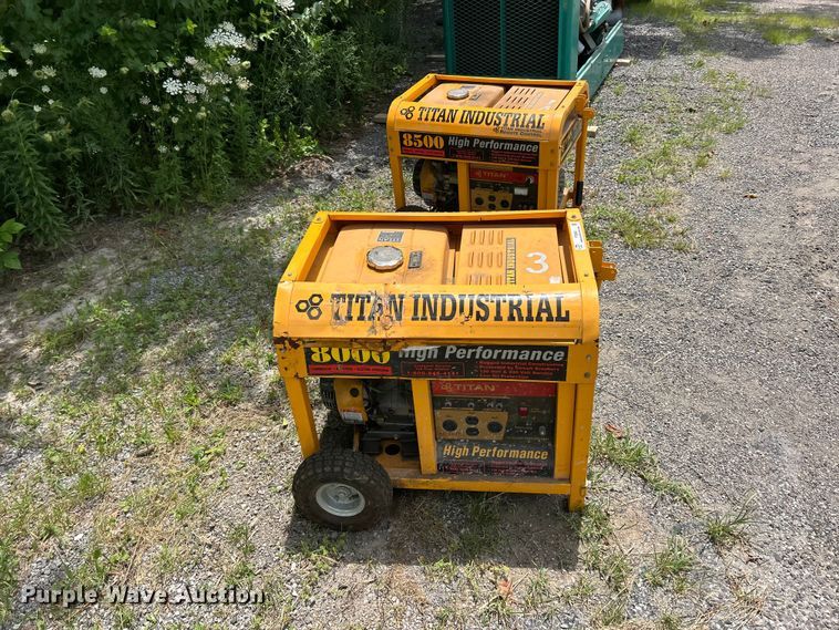 image for item FT6063 (2) Titan 8500 generators