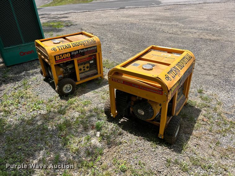 image for item FT6063 (2) Titan 8500 generators