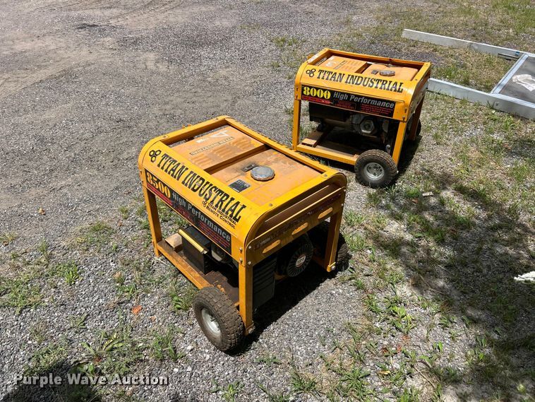 image for item FT6063 (2) Titan 8500 generators