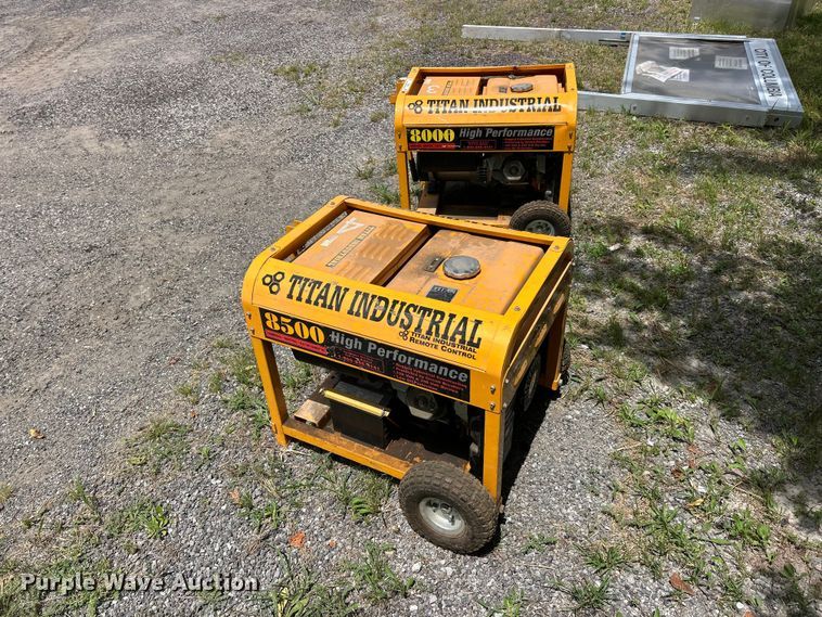 image for item FT6063 (2) Titan 8500 generators