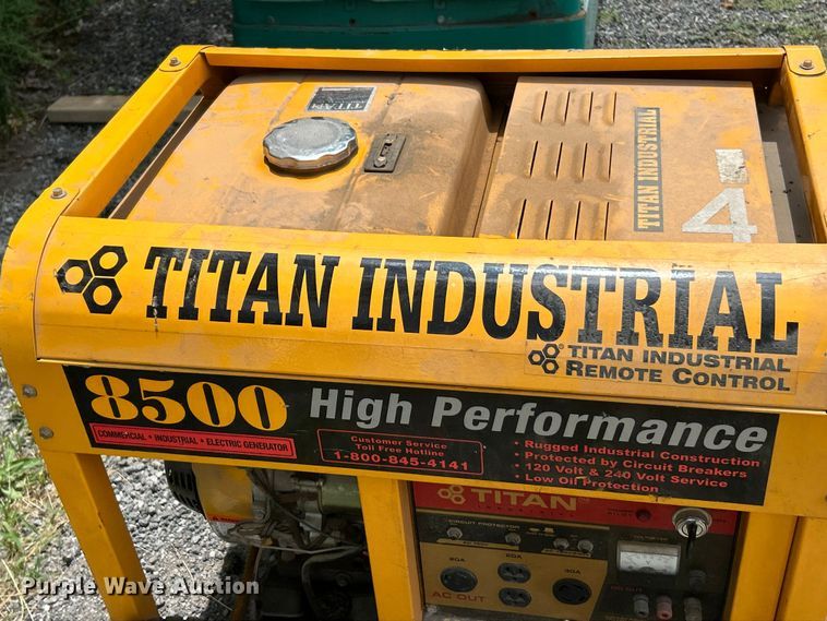 image for item FT6063 (2) Titan 8500 generators