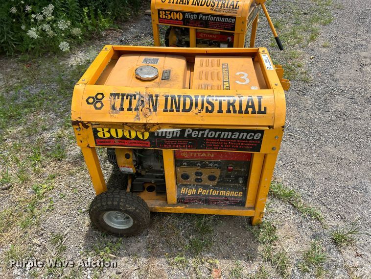 image for item FT6063 (2) Titan 8500 generators