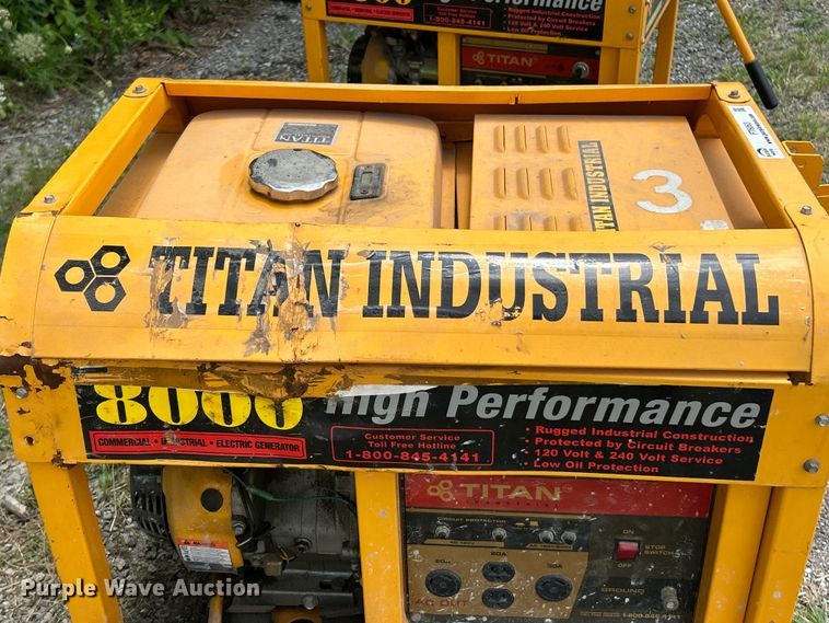 image for item FT6063 (2) Titan 8500 generators