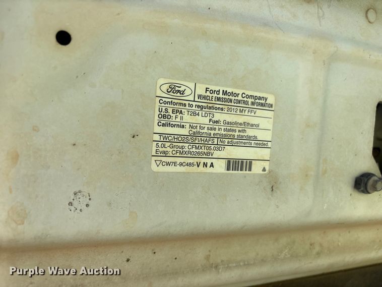 image for item JM9485 2012 Ford F150 Ext. Cab pickup truck