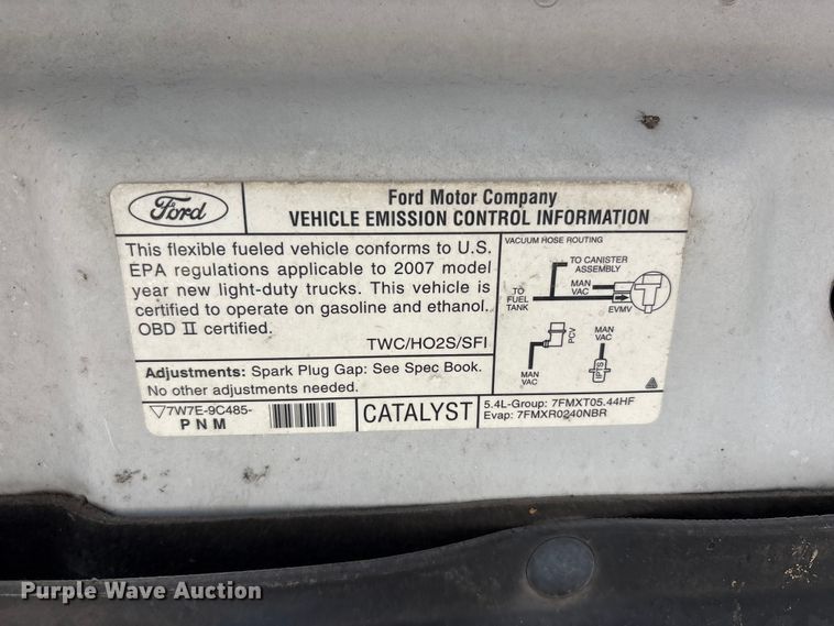 image for item JM9507 2007 Ford F150 Ext. Cab pickup truck