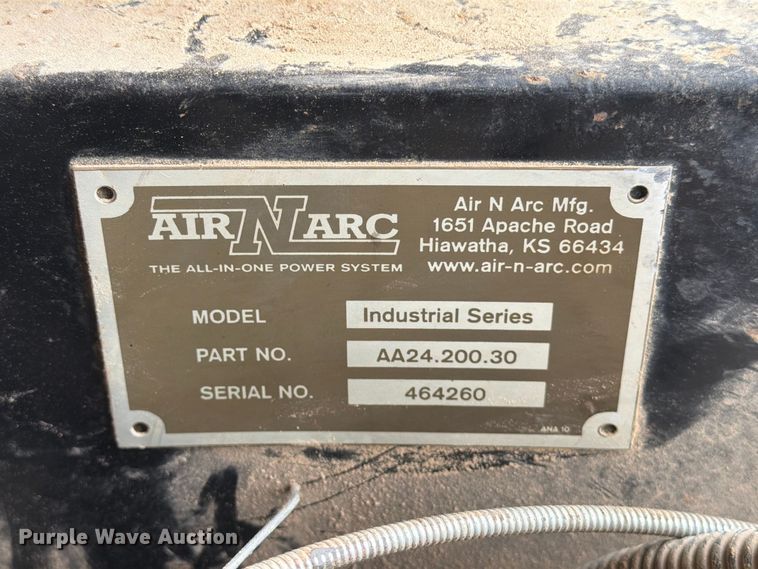 image for item MZ9727 2007 Air N Arc Industrial Series welder/generator