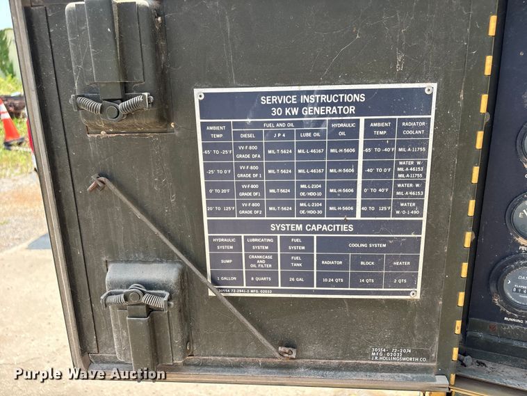 image for item NK9241 1980 John R Hollingsworth MEP-005A generator