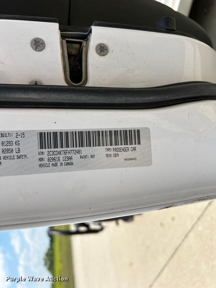 image for item NM9836 2015 Dodge Charger Police 