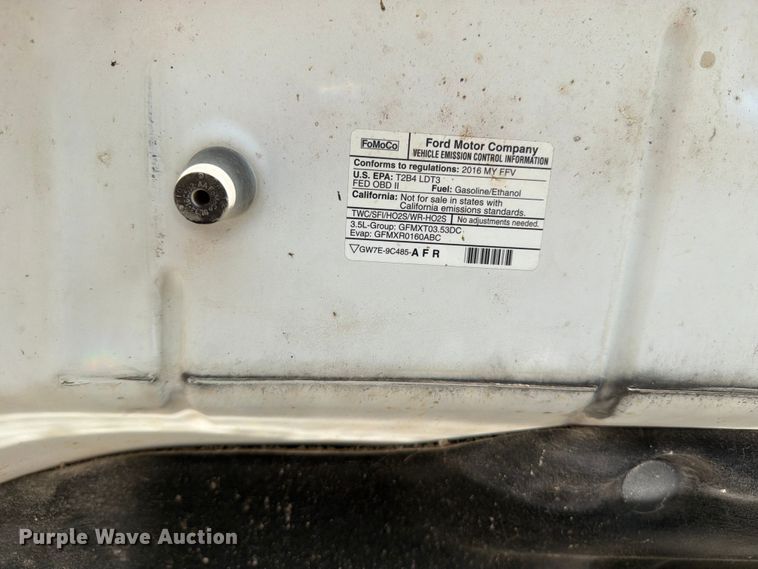 image for item OE9651 2016 Ford F-150 Crew Cab pickup truck