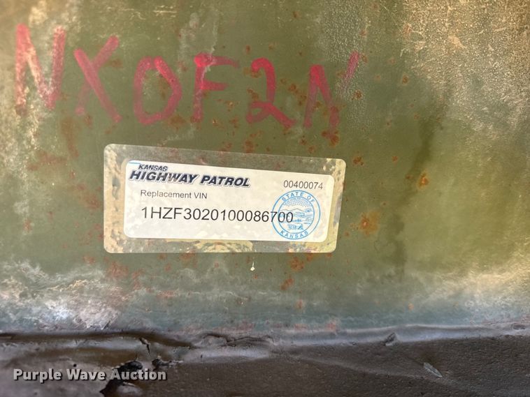 image for item DY3002 1986 Dyna M871A flatbed trailer