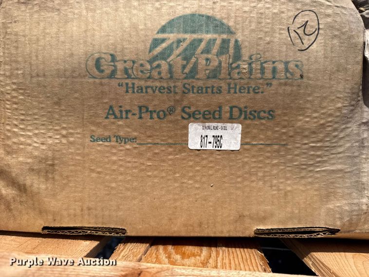 image for item DY3028 Approximately 8 boxes of Great Plains seed discs