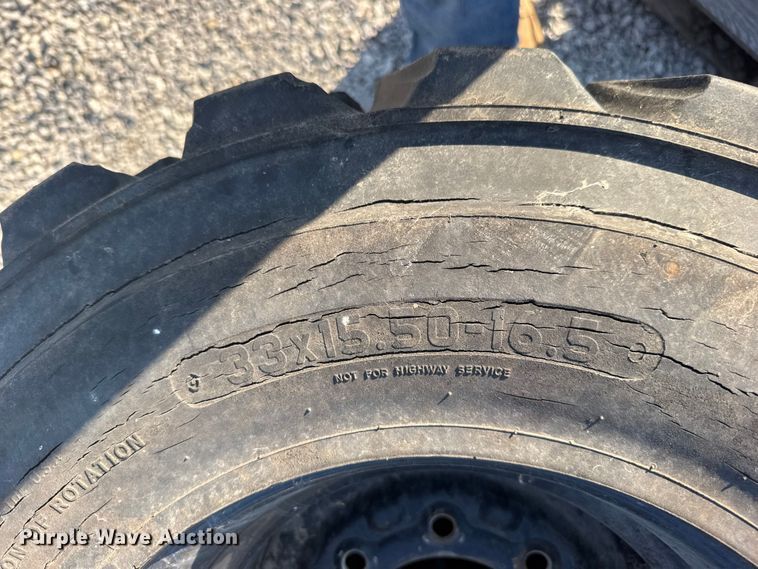 image for item DY3045 (2) Titan 33x12.50-16.5 tires and wheels