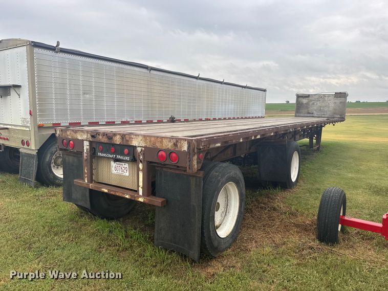 image for item DY3078 1988 Transcraft flatbed trailer