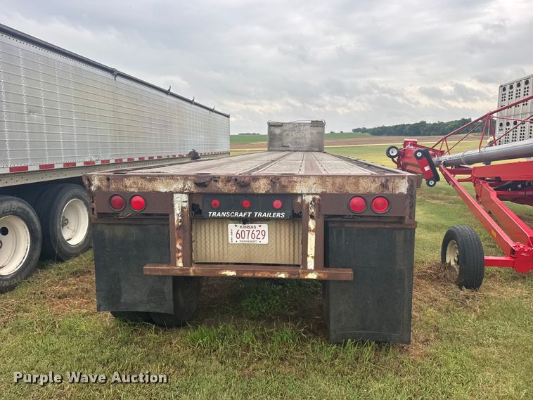 image for item DY3078 1988 Transcraft flatbed trailer