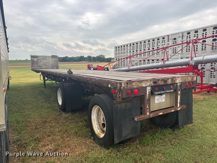 image for item DY3078 1988 Transcraft flatbed trailer